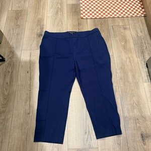 Eloquii Blue Dress Pants Tailored Ankle-Length Women’s size 24